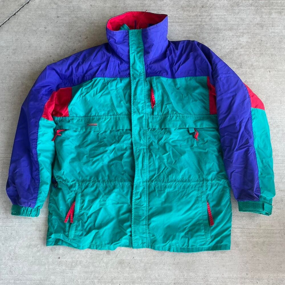 RETRO Columbia 2-layered jacket! (2 jackets in one!) 😳
